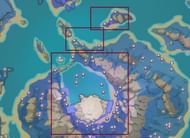 Continue to the middle area of Amakumo Peak (Image via Genshin Impact Interactive Map)